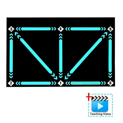Football Training Mat with Interactive Video Coaching System