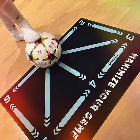 Football Training Mat with Interactive Video Coaching System