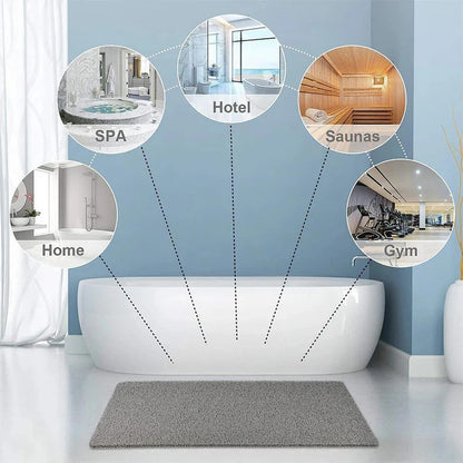 Textured Non Slip Shower Mat with Porous Drainage