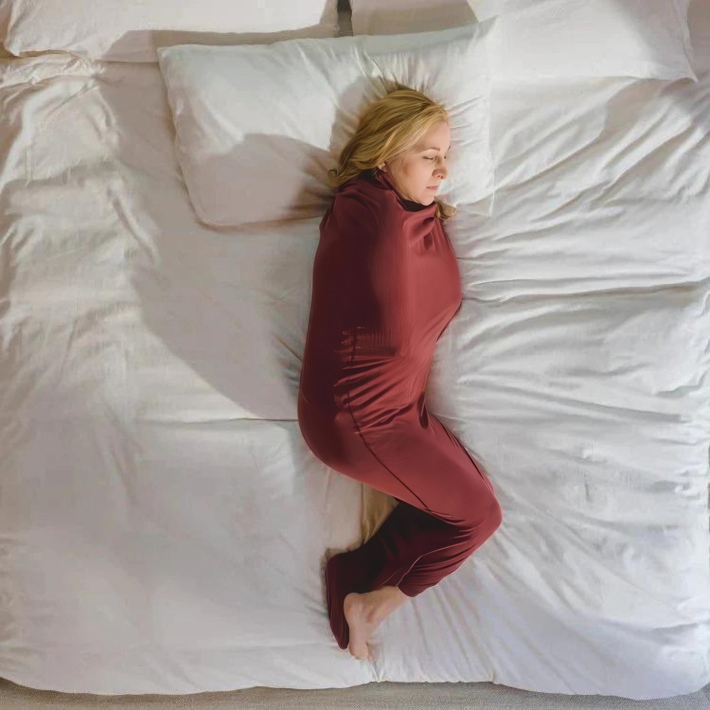 Unisex Wearable Swaddle Wrap Blanket Onesie with Open Drape Design
