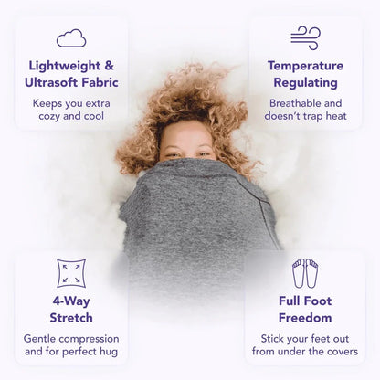 Unisex Wearable Swaddle Wrap Blanket Onesie with Open Drape Design