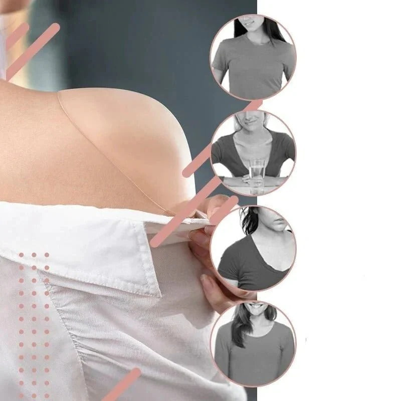 Silicone Anti Slip Shoulder Pads with Flexible, Breathable Design for Women