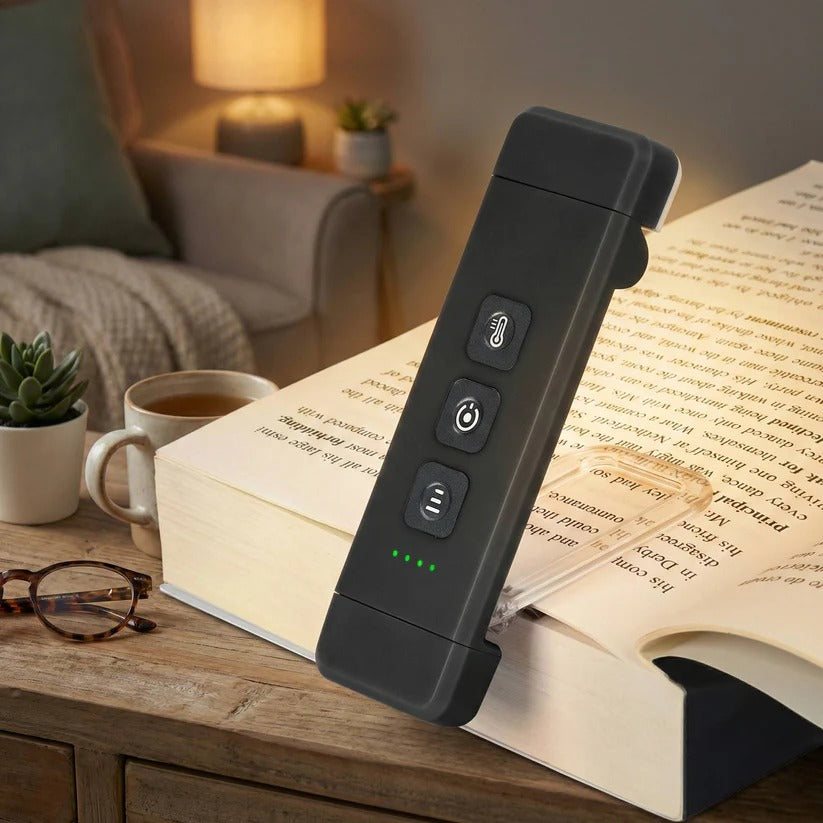 Mini USB Rechargeable LED Reading Lamp with Timer and Clip On Design
