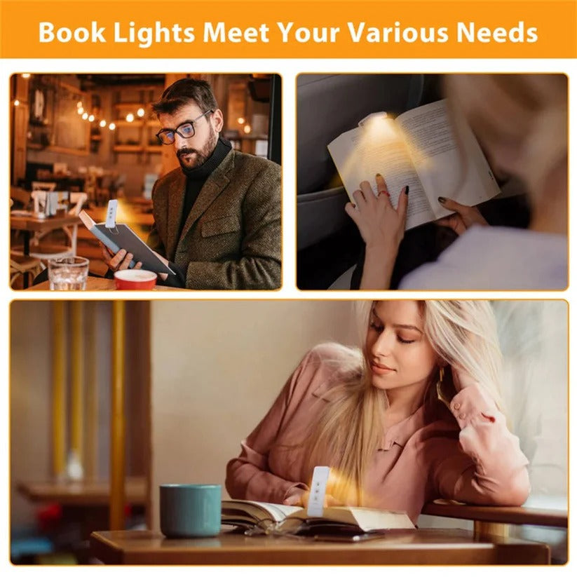 Mini USB Rechargeable LED Reading Lamp with Timer and Clip On Design
