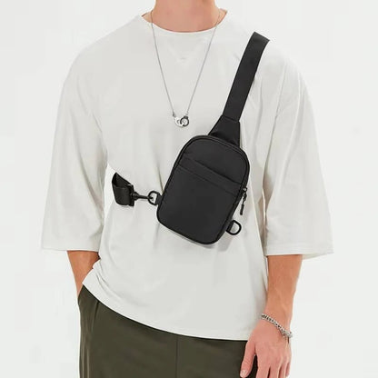 Lightweight Crossbody Chest Bag for Men with Adjustable Shoulder Strap