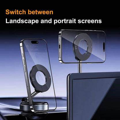 Foldable Magnetic Car Phone Mount with 360 Degree Hands Free Rotation