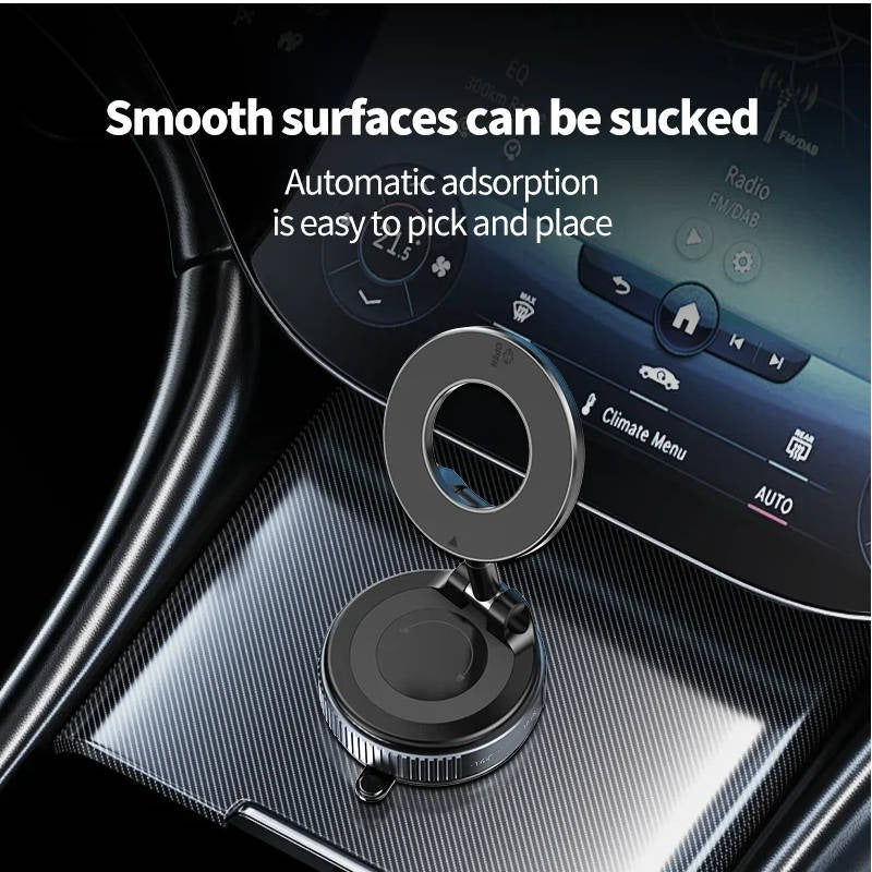 Foldable Magnetic Car Phone Mount with 360 Degree Hands Free Rotation