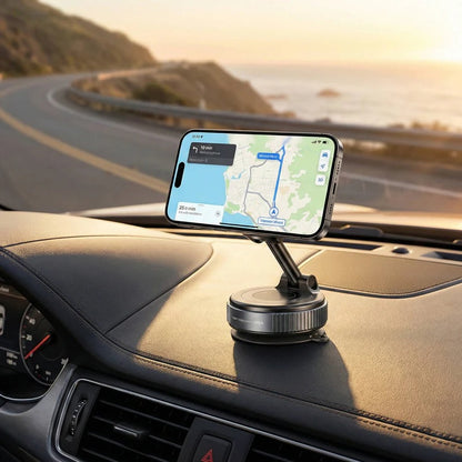 Foldable Magnetic Car Phone Mount with 360 Degree Hands Free Rotation
