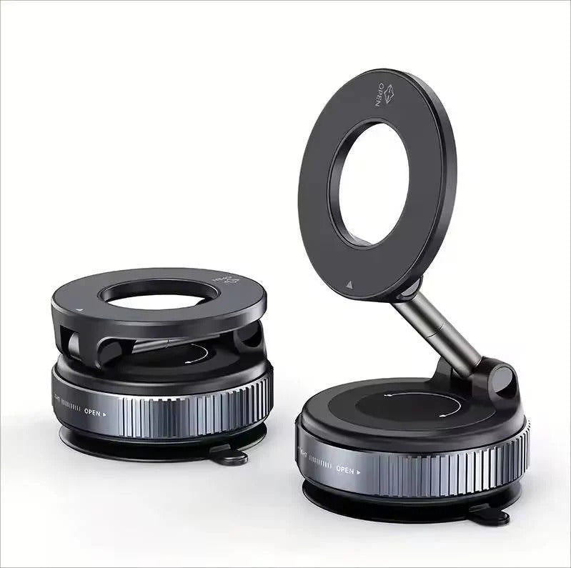 Foldable Magnetic Car Phone Mount with 360 Degree Hands Free Rotation