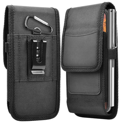 Cell Phone Belt Clip Case with  Pouch and Flap Closure