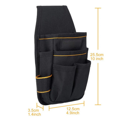 Electrician Tool Pouch with Adjustable Belt and Reinforced Base