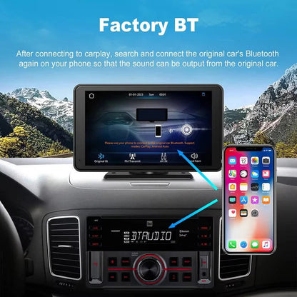 Wireless 7 Inch Car Touchscreen Displace with Voice Control for Vehicles