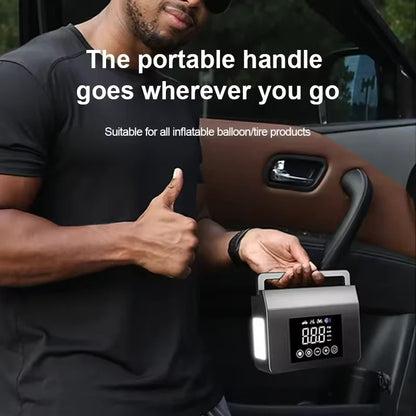 Portable Car Jump Starter with Built In Tire Air Compressor and Digital Screen