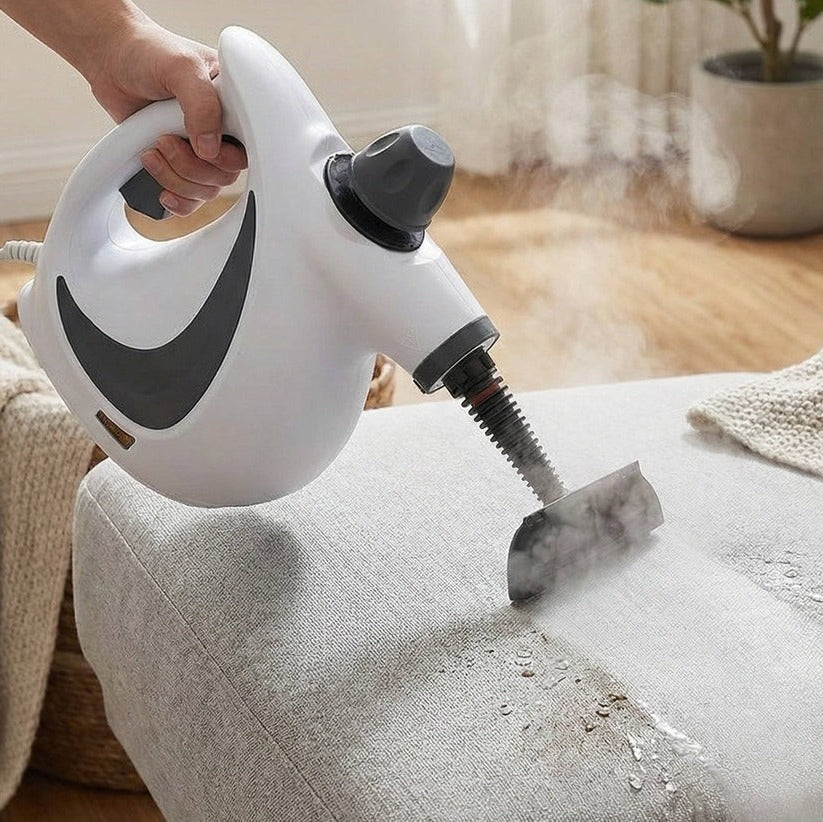 Portable Steam Cleaner 1050W with 3 Bar Pressure and Brush Attachments