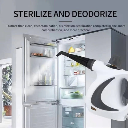 Portable Steam Cleaner 1050W with 3 Bar Pressure and Brush Attachments