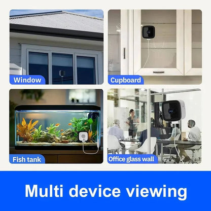 1080P Indoor WiFi Camera with Adhesive Window Mount and Two Way Audio