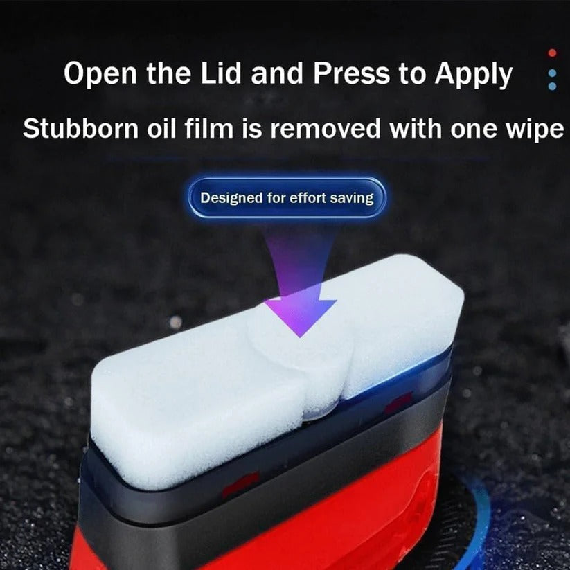 Windshield Glass Cleaner with Built In Brush Head