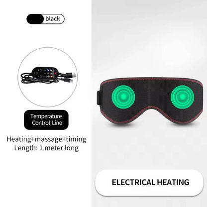 Heated Compress Eye Mask with 3 Temperature Levels for Dry Eyes and Sleep Relief