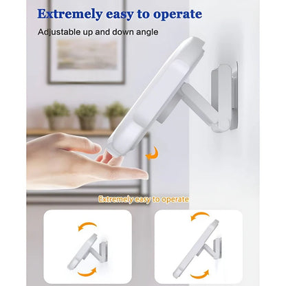 Wall Mount Bathroom Phone Holder with 480-Degree Rotation for Smartphones up to 6.8 Inches
