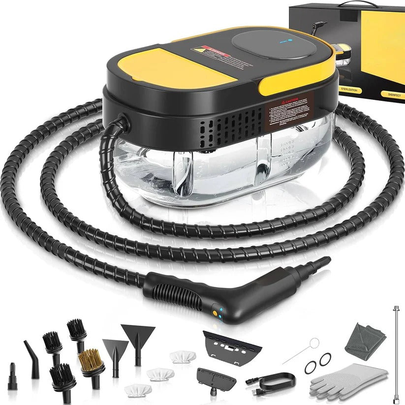 Handheld Steam Cleaner for Home and Car Use on Tile, Grout and Floor Surfaces