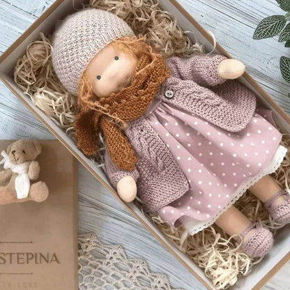 Handmade Waldorf Cotton Doll with Soft and Durable Construction