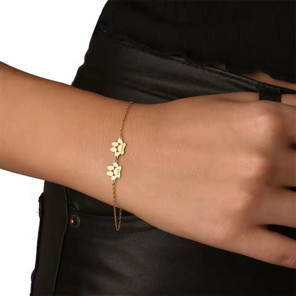 Custom Pet Paw Print Bracelet with Personalized Symbol of Love