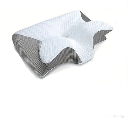 Ergonomic Memory Foam Neck Support Pillow with Orthopedic Design for Restful Sleep
