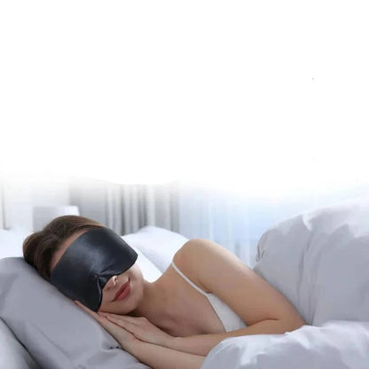 Silk Eye Mask for Sleeping with Total Darkness Coverage and Comfort