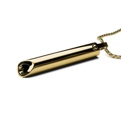 Portable Metal Breathing Trainer Pendant for Guided Breathing