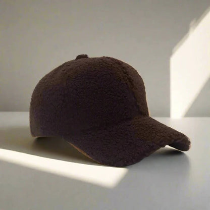 Teddy Fabric Adjustable Hat for Fall and Winter Casual Wear