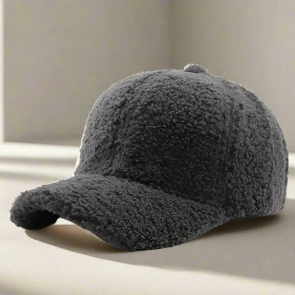 Teddy Fabric Adjustable Hat for Fall and Winter Casual Wear