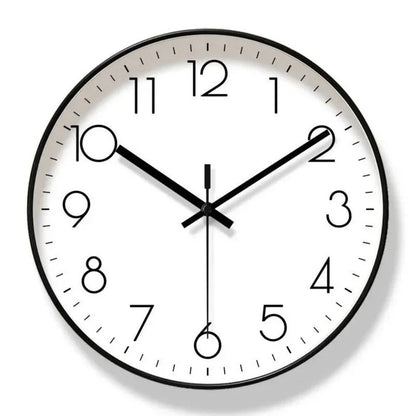 Silent Quartz Wall Clock with Minimalist Design for Modern Home Decor