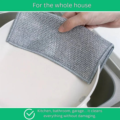 Stainless Steel Reusable Cleaning Cloths for Scratch-Free Surface Scrubbing