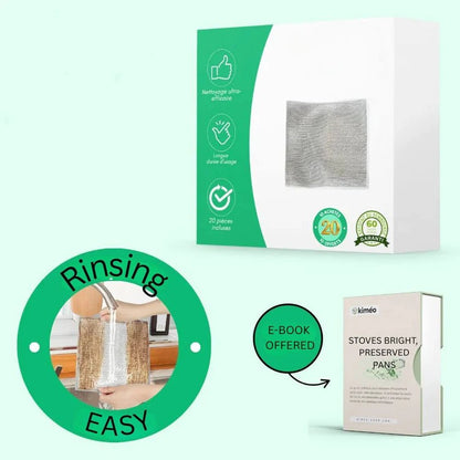 Stainless Steel Reusable Cleaning Cloths for Scratch-Free Surface Scrubbing