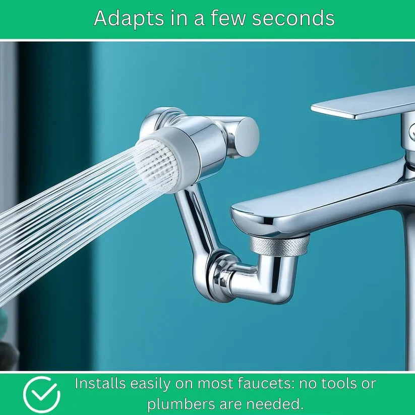 1440 Degree Rotating Faucet Aerator with Built-In Water Saving Filter