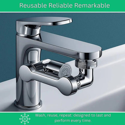 1440 Degree Rotating Faucet Aerator with Built-In Water Saving Filter