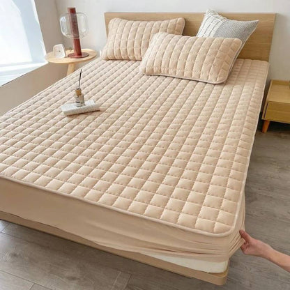 Deep Pocket Mattress Protector Support with Waterproof Quilted Layer