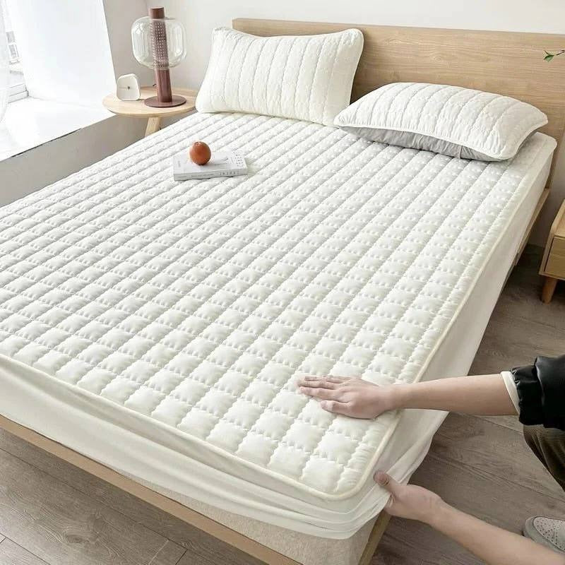 Deep Pocket Mattress Protector Support with Waterproof Quilted Layer