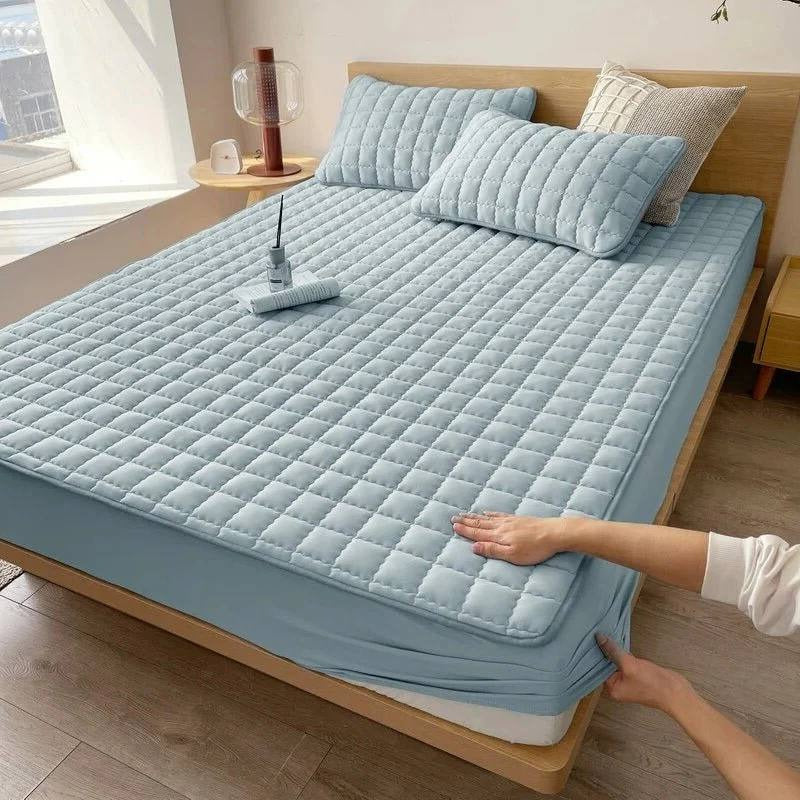 Deep Pocket Mattress Protector Support with Waterproof Quilted Layer