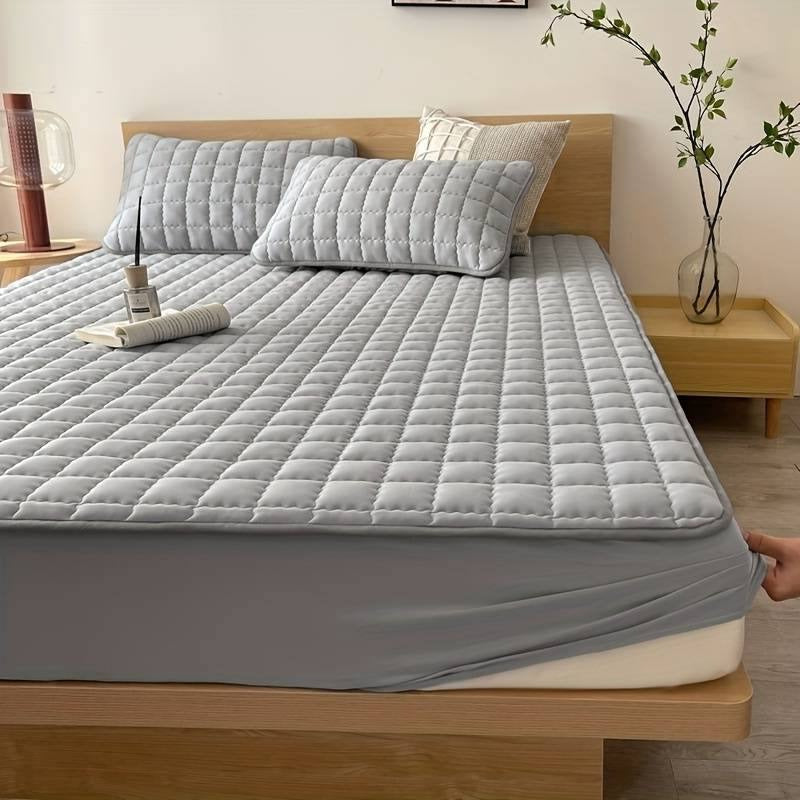 Deep Pocket Mattress Protector Support with Waterproof Quilted Layer
