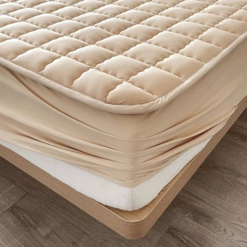 Deep Pocket Mattress Protector Support with Waterproof Quilted Layer