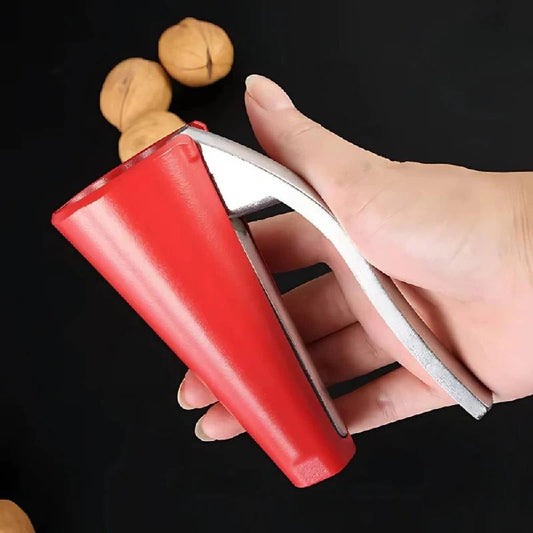 Zinc Alloy Lever Nutcracker for Walnuts Almonds Hazelnuts with Easy Grip Handle