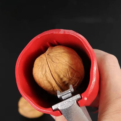 Zinc Alloy Lever Nutcracker for Walnuts Almonds Hazelnuts with Easy Grip Handle