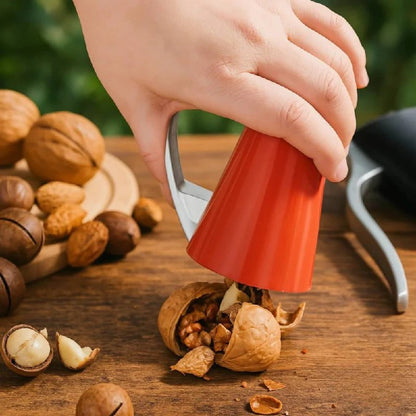 Zinc Alloy Lever Nutcracker for Walnuts Almonds Hazelnuts with Easy Grip Handle