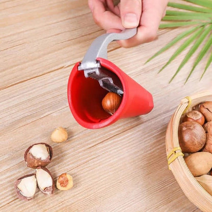 Zinc Alloy Lever Nutcracker for Walnuts Almonds Hazelnuts with Easy Grip Handle