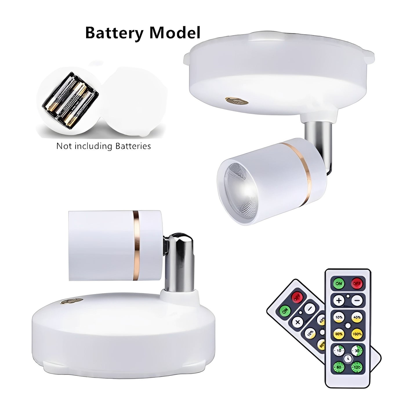 Rechargeable Wireless LED Spotlight with Warm Ambient Glow
