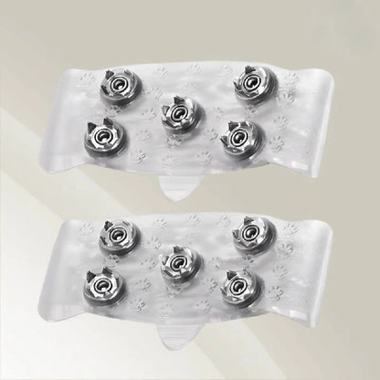 Slip-Resistant Ice Traction Cleats with Steel Spikes for Winter Walking