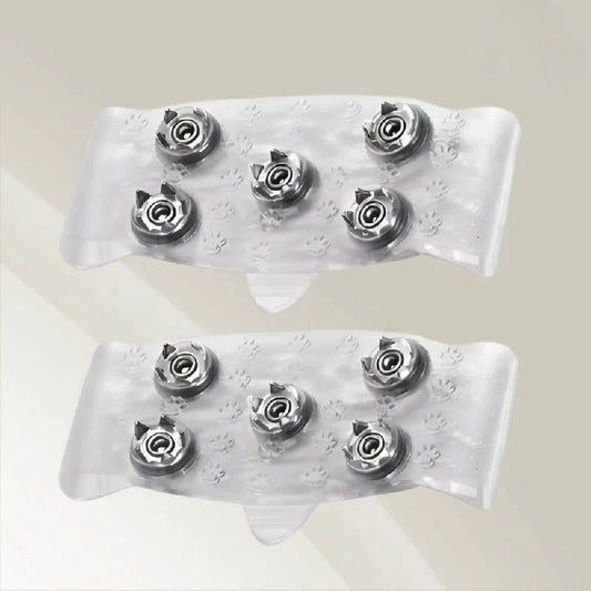 Slip-Resistant Ice Traction Cleats with Steel Spikes for Winter Walking