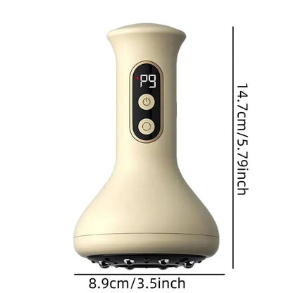 Electric Vacuum Cupping Massage Device with Heat and LED Display