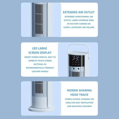 Freestanding Portable Air Cooler Fan with Mist and Digital Display for Indoor Use